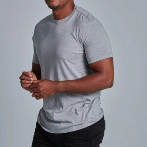 Men's Onno Short Sleeve Bamboo T-Shirt Heather Granite